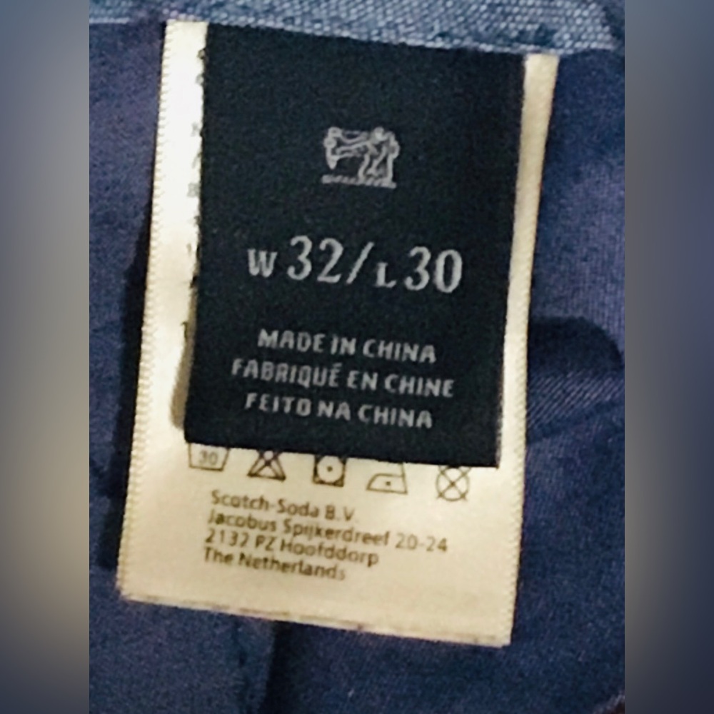 Scotch & Soda Mott Tweed Super Slim Fit Trousers Pants 32X30 - Picture 6 of 8